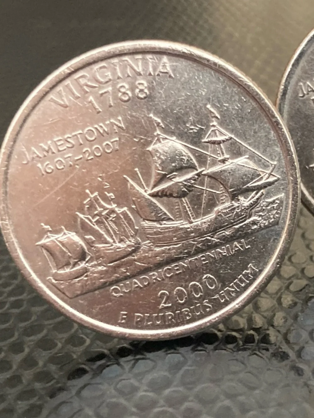 Virginia Jamestown Quadricentennial Quarter Cufflinks – Handmade Coin Jewelry